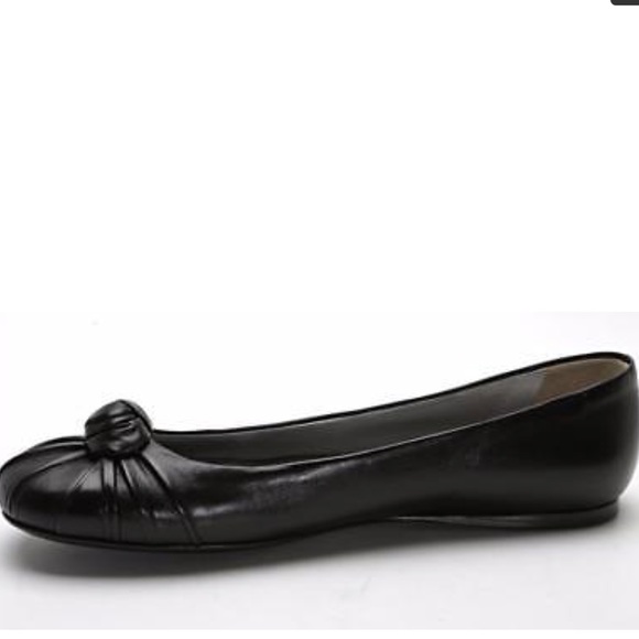 PRADA LEATHER ROUND TOE BALLET FLAT SIZE 7 WIDE - Picture 7 of 7